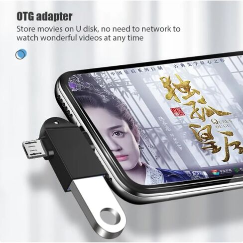 2 في 1 OTG محول USB 3.0 أنثى إلى موصل MICRO USB و TYPE-C الذكور مع 5 جيجابت في الثانية نقل البيانات عالي السرعة OTG لقرص U ، الماوس ، الكمبيوتر المحمول ، هواتف أندرويد وأجهزة اللوحات in Kuwait