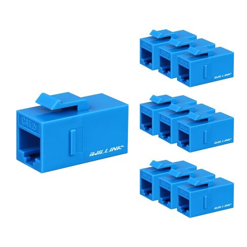 Iwillink (10 عبوات RJ45 CAT6 KEYSTONE DOUPLER و 1 PORT KEYSTENT JACK WALL in Saudi Arabia