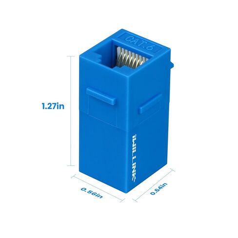 Iwillink (10 عبوات RJ45 CAT6 KEYSTONE DOUPLER و 1 PORT KEYSTENT JACK WALL in Saudi Arabia