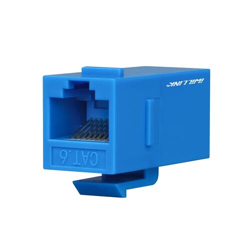 Iwillink (10 عبوات RJ45 CAT6 KEYSTONE DOUPLER و 1 PORT KEYSTENT JACK WALL in Saudi Arabia