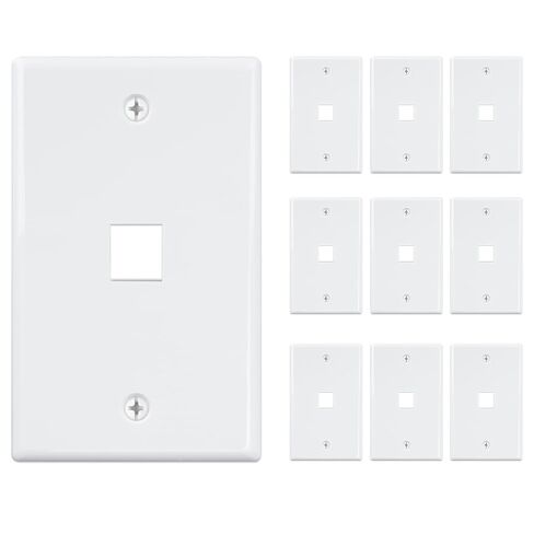 Iwillink (10 عبوات RJ45 CAT6 KEYSTONE DOUPLER و 1 PORT KEYSTENT JACK WALL in Saudi Arabia