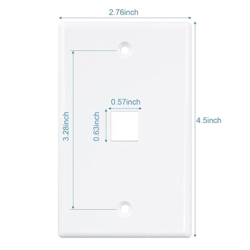Iwillink (10 عبوات RJ45 CAT6 KEYSTONE DOUPLER و 1 PORT KEYSTENT JACK WALL in Saudi Arabia