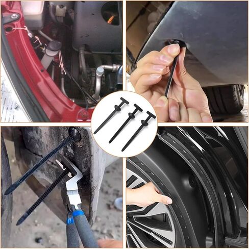100pcs مشبك ربطة الكبلات العالمي من النايلون ، حامل روابط الرمز البريدي للخدمة الذاتية ، مشبك ربطة عنق الكابل ، مقاطع السيارات ، مثبت للسيارة اليومية للتثبيت التلقائي in Saudi Arabia