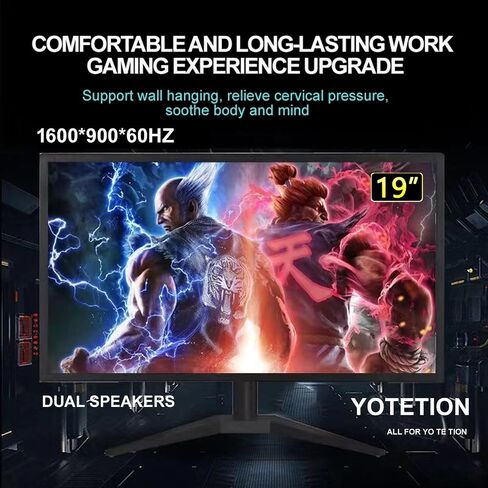 19 بوصة HD (1440 × 900) شاشة ، معدل تحديث 60 هرتز ، HDMI X1 ، VGA X1 ، شاشة رقيقة صغيرة لأجهزة الكمبيوتر المحمولة وأجهزة الكمبيوتر وسطح المكتب ، شاشة LED ، اتصال VGA/HDMI. Vesa: 75 * 75mm in Kuwait