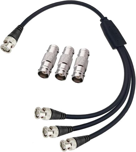 BNC Splitter Cable BNC Male to Dual Male y Adapter 3C2V Coax Cable 12 Intain in Kuwait