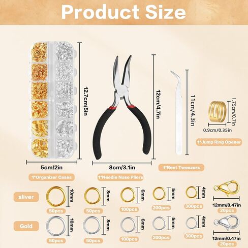 4 Pack Jewelry Making Pliers Tools Set, Jewelry Pliers with Needle Nose Pliers, Round Nose Pliers, Bent Nose Pliers, Wire Jewelry Pliers for Jewelry Craft Making Repair Supplies in Kuwait