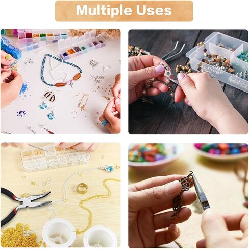 4 Pack Jewelry Making Pliers Tools Set, Jewelry Pliers with Needle Nose Pliers, Round Nose Pliers, Bent Nose Pliers, Wire Jewelry Pliers for Jewelry Craft Making Repair Supplies in Kuwait