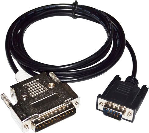 RS232 D-SUB 9 PIN DB9 ذكر إلى DB25 محول كابل الاتصالات التسلسلية ملائمة لـ NT631C إلى AB Micrologix 1000 1100 1200 1400 1500 PLC (1.8M) in Kuwait
