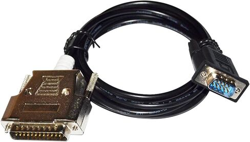 RS232 D-SUB 9 PIN DB9 ذكر إلى DB25 محول كابل الاتصالات التسلسلية ملائمة لـ NT631C إلى AB Micrologix 1000 1100 1200 1400 1500 PLC (1.8M) in Kuwait