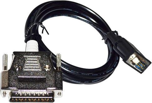 RS232 D-SUB 9 PIN DB9 ذكر إلى DB25 محول كابل الاتصالات التسلسلية ملائمة لـ NT631C إلى AB Micrologix 1000 1100 1200 1400 1500 PLC (1.8M) in Kuwait