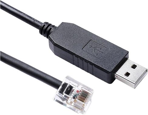 P7000 Stepper Drive J5 Cable PL2303 USB RS232 إلى RJ12 6P6C لـ P7000 Stepper Driver J5 Serial Port (1M) in Saudi Arabia
