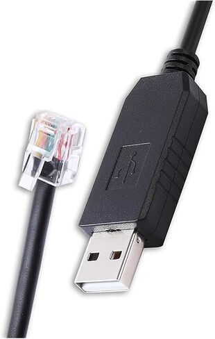 P7000 Stepper Drive J5 Cable PL2303 USB RS232 إلى RJ12 6P6C لـ P7000 Stepper Driver J5 Serial Port (1M) in Saudi Arabia