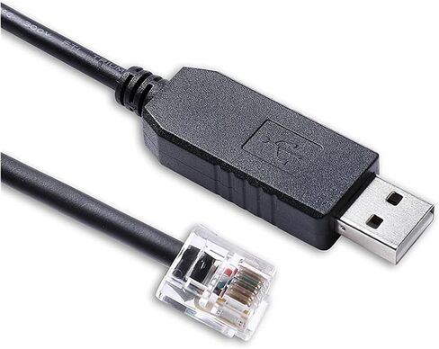 P7000 Stepper Drive J5 Cable PL2303 USB RS232 إلى RJ12 6P6C لـ P7000 Stepper Driver J5 Serial Port (1M) in Saudi Arabia