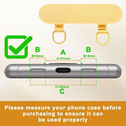2 PCS 2 Way Metal Phone Tether Table تم ترقيته مزدوج ثقب حلبة الهاتف المحمول الحبل الخلفي تصحيح هواتف عالمية موصل حزام مع حلقات الربيع سحر الهاتف هواتف استبدال حزام استبدال in Saudi Arabia