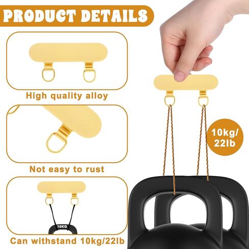2 PCS 2 Way Metal Phone Tether Table تم ترقيته مزدوج ثقب حلبة الهاتف المحمول الحبل الخلفي تصحيح هواتف عالمية موصل حزام مع حلقات الربيع سحر الهاتف هواتف استبدال حزام استبدال in Saudi Arabia