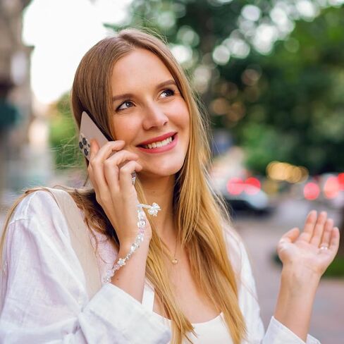 2 PCS كاميرا مخفوقة سحر معصم سحر الهاتف لطيف لؤلؤة كاميرا رقمية السحر حبل حبل سوار الهاتف المخرم حزام قلادة الحب الجمالية للنساء محفظة زخرفة سلسلة مفاتيح المجوهرات in Saudi Arabia