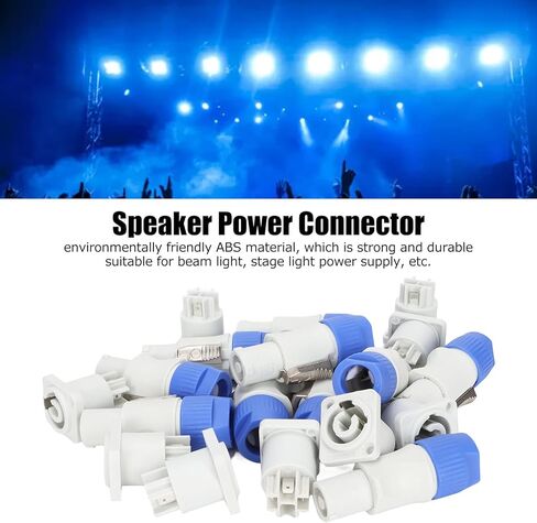 3 Pin AC Male and Female Head Connectors, Plug and Play Speaker Power Adapter, Output Jack for Beam Light Stage Light Power (Output) in Saudi Arabia