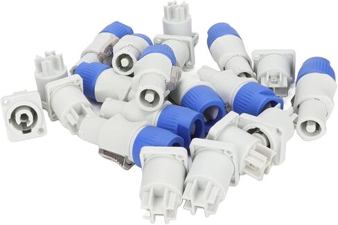 3 Pin AC Male and Female Head Connectors, Plug and Play Speaker Power Adapter, Output Jack for Beam Light Stage Light Power (Output) in Saudi Arabia