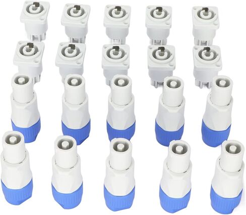 3 Pin AC Male and Female Head Connectors, Plug and Play Speaker Power Adapter, Output Jack for Beam Light Stage Light Power (Output) in Saudi Arabia