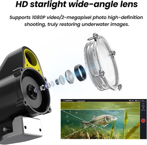 طقم كاميرا صيد الأسماك تحت الماء Canfish CF1 ، 1080 بكسل مكتشف أسماك الفيديو المحمولة 1080 بكال in Saudi Arabia