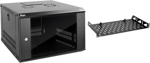 Tecmojo 6u Wall Mount Server Cabinet & 8in Server Rack Shelf in Saudi Arabia