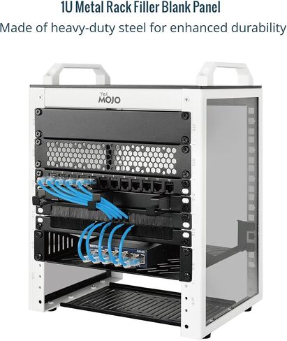 Tecmojo 12U 10 inch Mini Server Rack & 2 Pack 1U Blank Patch Panel in Saudi Arabia