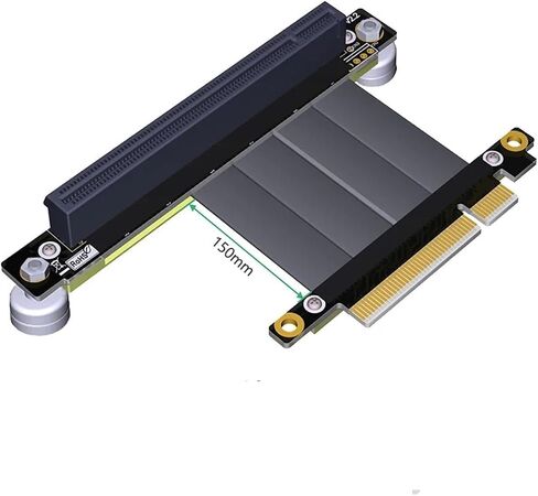 PCIE 3.0 PCI-E 16x شريط تمديد كابل الذكور إلى بطاقة الرسومات الإناث مع بطاقة PCI X8 إلى X16 RISER in Saudi Arabia