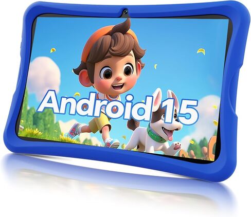 10.1 Inch Kids Tablet Ages 8-15, Android 15 Tablet for Kids,6G+32GB up to 128GB,6000mAh Battery,Dual Camera,WiFi,BT 5.0,Best Electronics Tablets Gift for Kids,Shockproof Protective Case (Pink) in Kuwait