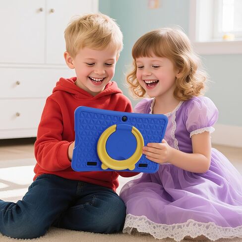 10.1 Inch Kids Tablet Ages 8-15, Android 15 Tablet for Kids,6G+32GB up to 128GB,6000mAh Battery,Dual Camera,WiFi,BT 5.0,Best Electronics Tablets Gift for Kids,Shockproof Protective Case (Pink) in Kuwait