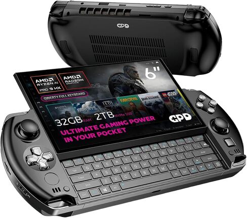 GPD WIN 4 2025 MAMING MAMING PC مع AMD RYZEN AI 9 HX 370 ، 12C/24T ، 5.1GHz ، Radeon 890M ، 32GB LPDDR5X RAM ، 2TB SSD ، 6 " in Kuwait