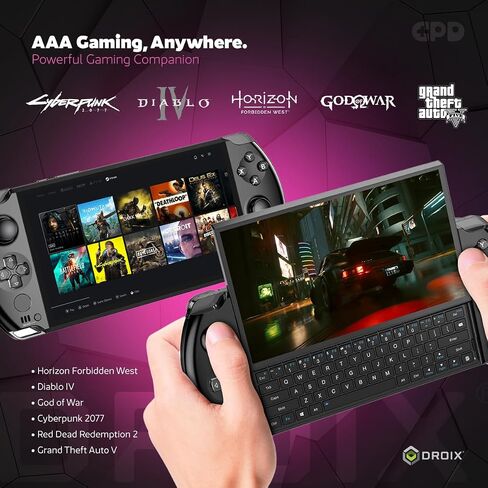 GPD WIN 4 2025 MAMING MAMING PC مع AMD RYZEN AI 9 HX 370 ، 12C/24T ، 5.1GHz ، Radeon 890M ، 32GB LPDDR5X RAM ، 2TB SSD ، 6 " in Kuwait