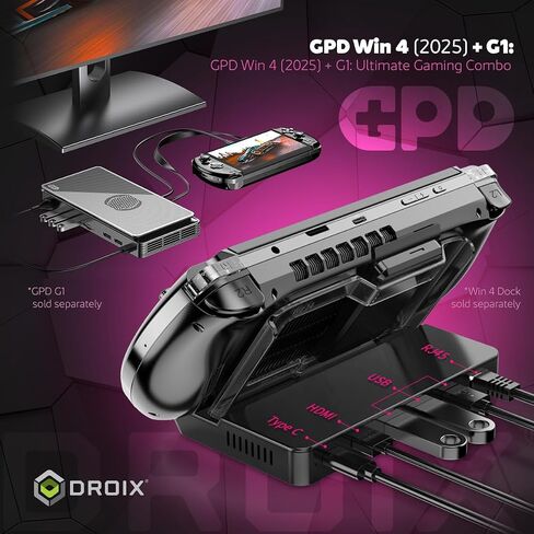 GPD WIN 4 2025 MAMING MAMING PC مع AMD RYZEN AI 9 HX 370 ، 12C/24T ، 5.1GHz ، Radeon 890M ، 32GB LPDDR5X RAM ، 2TB SSD ، 6 " in Kuwait