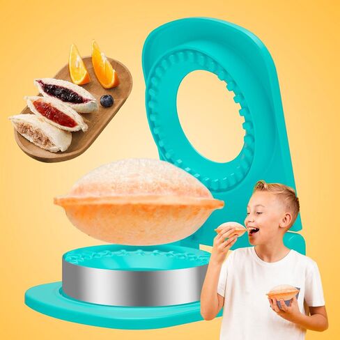 Sandwich Cutter and Sealer - Stainless Steel Decruster Sandwich Maker - Peanut Butter and Jelly Crustless Sandwich Bread Pancake Maker Cookie Cutter in Saudi Arabia