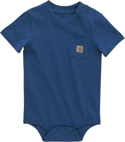 Carhartt baby-girls Short-sleeve Bodysuit Pocket T-shirt Onesie in Kuwait