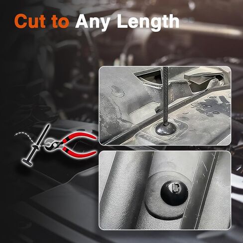 100PCS Nylon Universal Cable Tie Buckle, Multifunctional T Zip Tie Rivets Zip Button for Car Daily Repair in Saudi Arabia