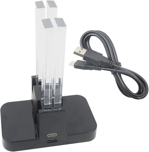 yyu 2025 نسخة خفيفة الوزن شحن dock متوافق مع Joy cons-charge to 4 وحدات تحكم لـ Joy-Con في وقت واحد in Kuwait