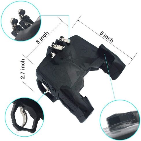 Mobile Game Controller for PUBG Mobile Controller L1R1 Mobile Game Trigger Joystick Gamepad for All 6.5" or Less iOS & Android Phones in Saudi Arabia