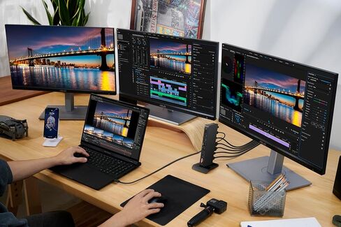 ASUS Triple 4K Thunderbolt 4 Dock DC500: Black, Thunderbolt 4, Ethernet, HDMI, Compatible with Expertbook in Saudi Arabia