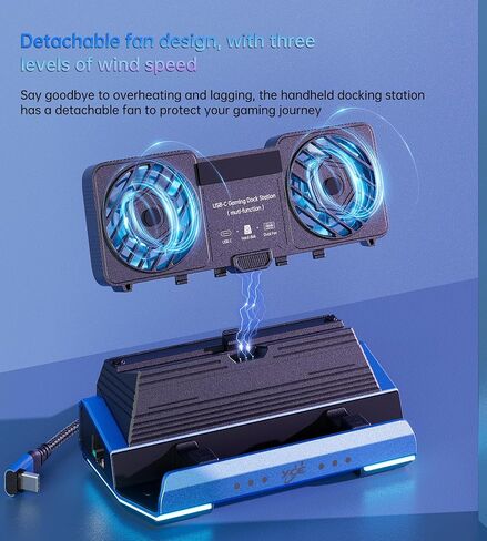 Dock Dock Deck/Steam Deck Stefer في Legion GO/ROG-14 في 1 في محطة الإرساء ، تفكيك المعجبين الرائعين المزدوج ، M.2 nvme exclosure ، 4K@60Hz ، 4 منافذ USB ، شحن 100W PD ، Gigabit Ethernet Fit for Steam Deck in Saudi Arabia