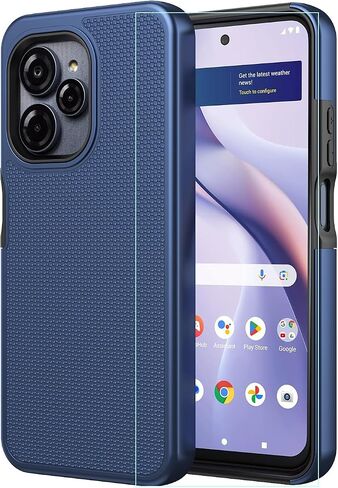 for Blu View Speed Ultra 5G Case with Screen Protector,Slim Lightweight Dual Layer Heavy Duty Protection Rugged Military Grade Shockproof Protective Phone Case for Blu Speed Ultra B1660V Blue in Saudi Arabia