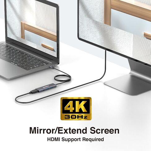 USB C 5 in 1 Hub ، 10GBPS USB-C/A 3.2 منافذ ، 4K HDMI 30Hz ، 100W PD شحن سريع ، متوافق مع أجهزة MacBook Pro/Air ، Dell XPS ، iPad Pro Aluminium Flitter ، Surface Pro ، Thunderbolt Abs. in Saudi Arabia