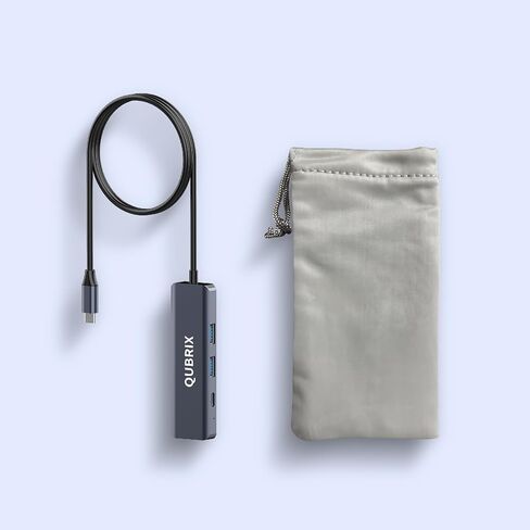 USB C 5 in 1 Hub ، 10GBPS USB-C/A 3.2 منافذ ، 4K HDMI 30Hz ، 100W PD شحن سريع ، متوافق مع أجهزة MacBook Pro/Air ، Dell XPS ، iPad Pro Aluminium Flitter ، Surface Pro ، Thunderbolt Abs. in Saudi Arabia