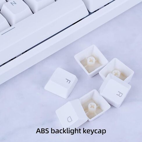 IROK FE87/104 RGB Mechanical Keyboard, Hot Swappable Gaming Keyboard, Customizable Backlit, Magnet Upper Cover Type-C Wired Keyboard for Mac Windows-White/Brown Switch in Saudi Arabia