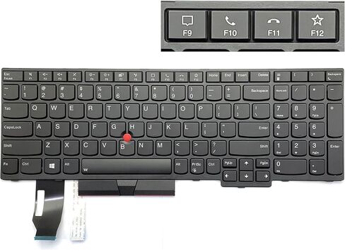 أفضل لاعب مفتاح المحمول في Best Partsparts لـ Lenovo ThinkPad T15 T15 Gen 2 P15S Gen 1 Gen 2 US Layout Black Frame مع Trackpoint 5N20V77999 5N20V78108 5N20V78907 in Saudi Arabia