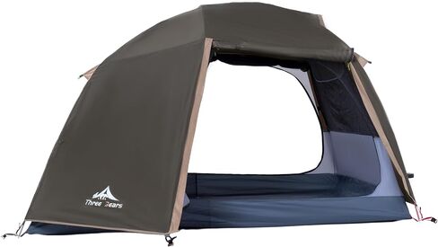 ThreeBears 4-Person Backpacking Tent Shelter, 3000mm Waterproof, Easy Setup, Spacious for Family Outdoor Adventures, Hiking, and Camping Trips in Kuwait