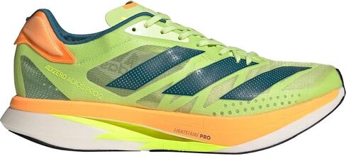 adidas Adizero Adios Pro 2 Running Shoe Pulse Lime/Real Teal/Flash Orange, 11.5 - Men's in Saudi Arabia