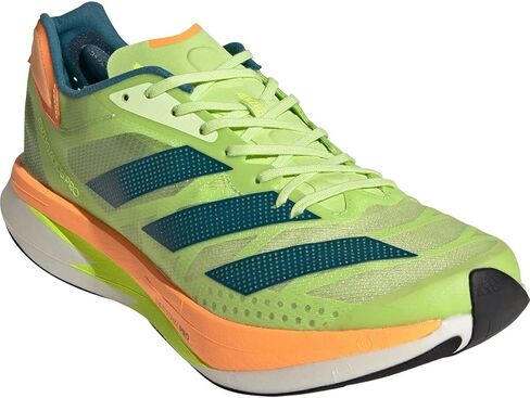 adidas Adizero Adios Pro 2 Running Shoe Pulse Lime/Real Teal/Flash Orange, 11.5 - Men's in Saudi Arabia