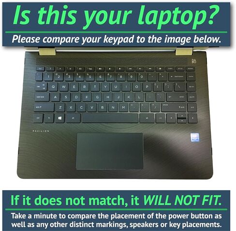 Mayyskins Skin متوافق مع HP Pavilion X360 14 "(2017) - Olive الصلبة | الغلاف الوقائي ، متين ، وفري in Saudi Arabia