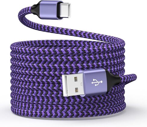 USB Type C Charger Cable Fast Charging Cord Compatible with Google Pixel 8, 7, 6, 5, 4, 3a, 3a XL, 3 XL, Pixel 3, Pixel 2 XL, Pixel 2, Pixel C, Samsung S10 S9 S8 (Blue/Green/Purple, 6 feet, 3 Pack) in Kuwait