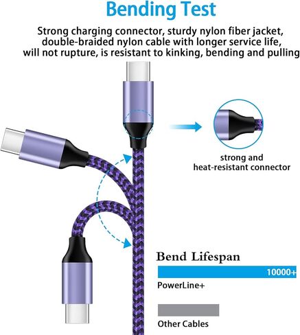 USB Type C Charger Cable Fast Charging Cord Compatible with Google Pixel 8, 7, 6, 5, 4, 3a, 3a XL, 3 XL, Pixel 3, Pixel 2 XL, Pixel 2, Pixel C, Samsung S10 S9 S8 (Blue/Green/Purple, 6 feet, 3 Pack) in Kuwait
